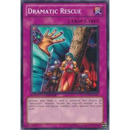 YuGiOh Trading Card Game Gold Series 3 Common Dramatic Rescue GLD3-EN047