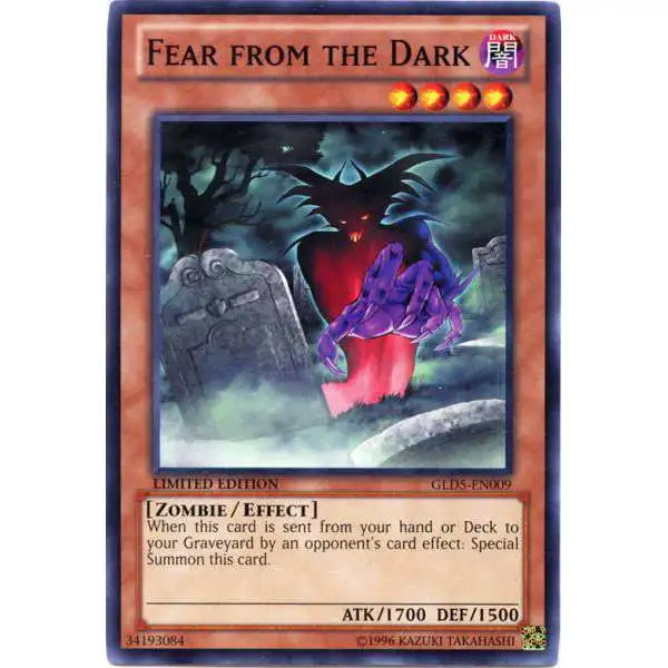 YuGiOh Gold Series 5: Haunted Mine Common Fear from the Dark GLD5-EN009