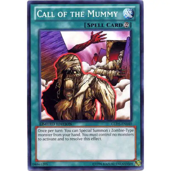 YuGiOh Gold Series 5: Haunted Mine Common Call of the Mummy GLD5-EN040