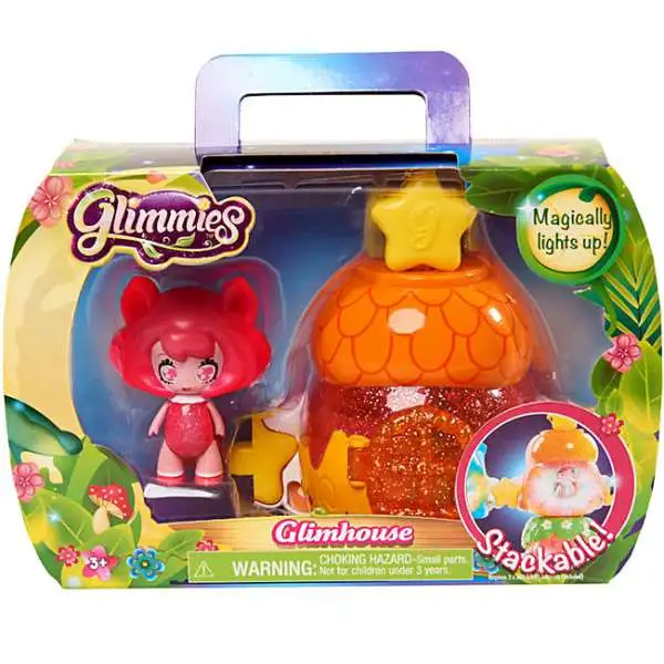 Glimmies Orange Glimhouse & Pink Glimmie Figure Set