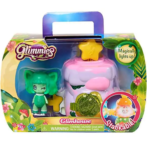 BNIB Glimmies Small Lilac Glimhouse and Green Glimmie 