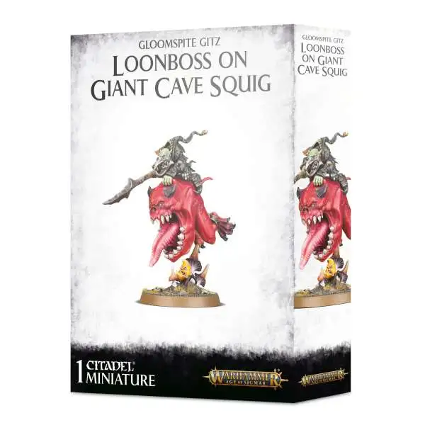 Warhammer Age of Sigmar Grand Alliance Destruction Loonboss on giant Cave Squig