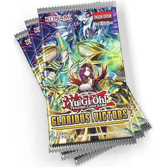 YuGiOh Glorious Victors Booster Box 24 Packs Konami - ToyWiz