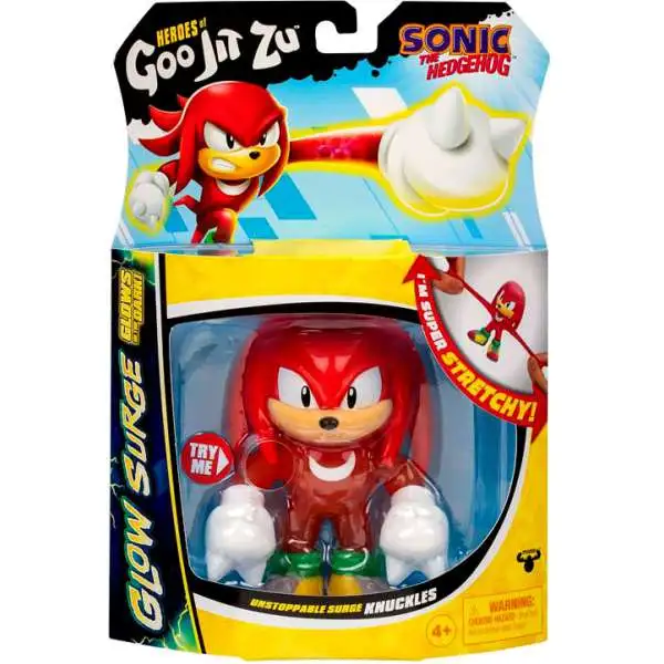 Heroes of Goo Jit Zu Sonic the Hedgehog Glow Surge Unstoppable Surge Knuckles Action Figure [Glows in the Dark!]