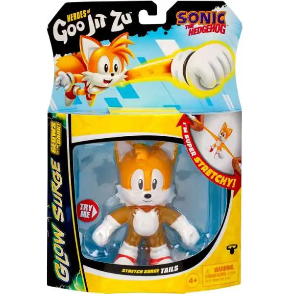 Heroes of Goo Jit Zu Sonic the Hedgehog Glow Surge Stretch Surge Tails Action Figure [Glows in the Dark!] (Pre-Order ships October)