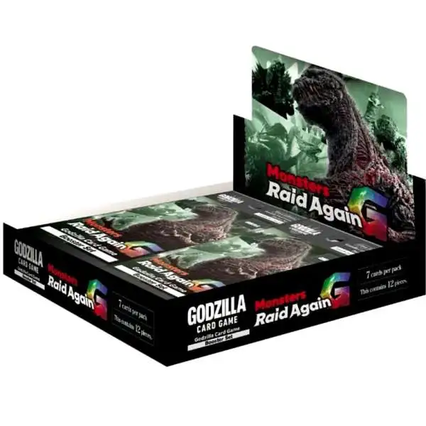 Godzilla Trading Card Game Monsters Raid Again Booster Box BP02 [12 Packs]