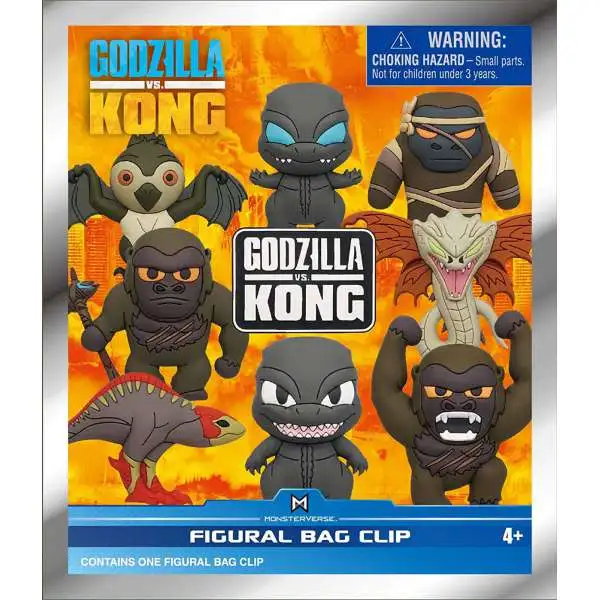 Godzilla Series 4 3D Foam Bag Clip Random 6-Pack