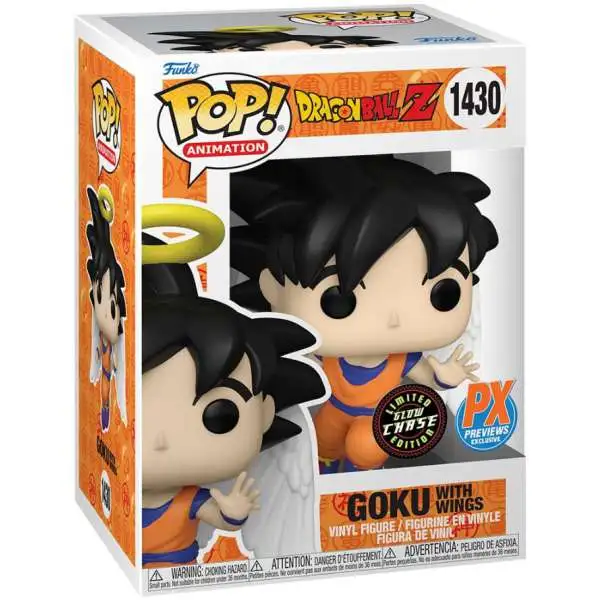 Funko Dragon Ball Z Pop! Animation Goku with Wings Exclusive Vinyl Figure #1430 [Glow in the Dark, Chase Version] (Pre-Order ships October)