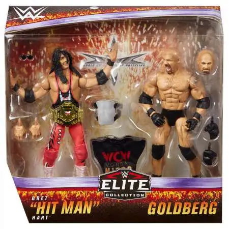 WWE Wrestling Elite Collection Goldberg & Bret Hitman Hart Action Figure 2-Pack