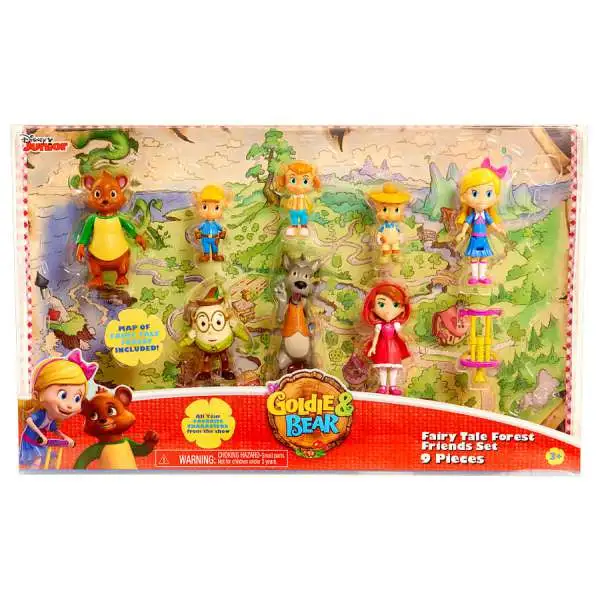 Disney Junior Goldie & Bear Fairy Tale Forest Friends Exclusive Mini Figure 9-Piece Set