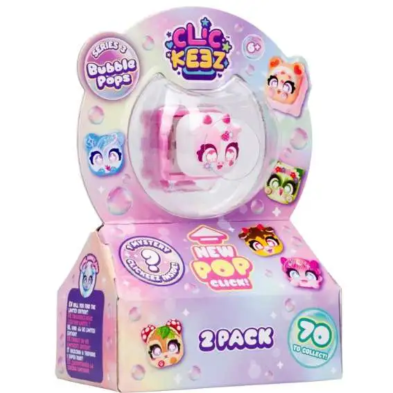 Clickeez Series 3 Bubble Pops Mystery 2-Pack [2 RANDOM Clickable Collectibles!] (Pre-Order ships July)