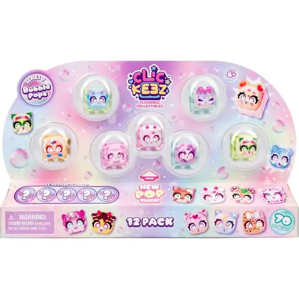 Clickeez Series 3 Bubble Pops 12-Pack [Clickable Collectibles!] (Pre-Order ships July)