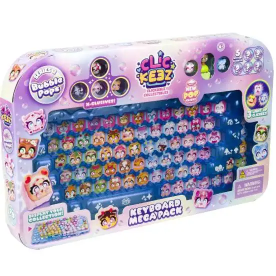 Clickeez Series 3 Bubble Pops Keyboard Starter Set Mega Pack [Clickable Collectibles!] (Pre-Order ships July)