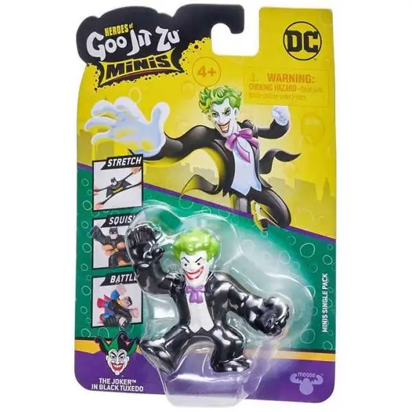 Heroes of Goo Jit Zu DC The Joker Action Figure Black Tuxedo Moose Toys ...