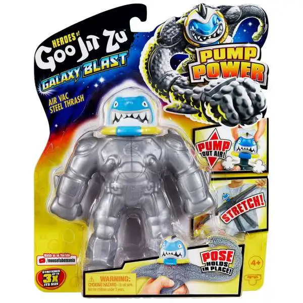 Heroes of Goo Jit Zu Galaxy Blast Air Vac Steel Thrash Action Figure