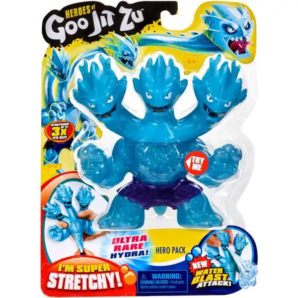 Heroes of Goo Jit Zu Hydra Action Figure [3 Headed Dragon, Water Blast, Ultra Rare!]