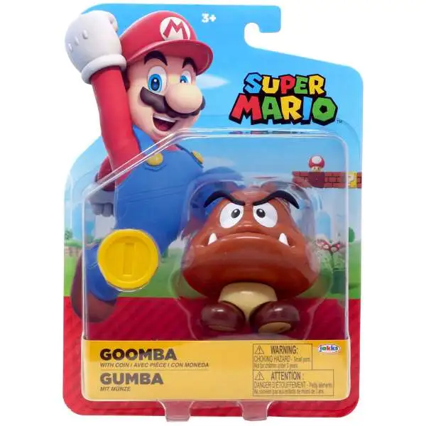 World of Nintendo Super Mario Wave 42 Goomba Action Figure [with Coin]