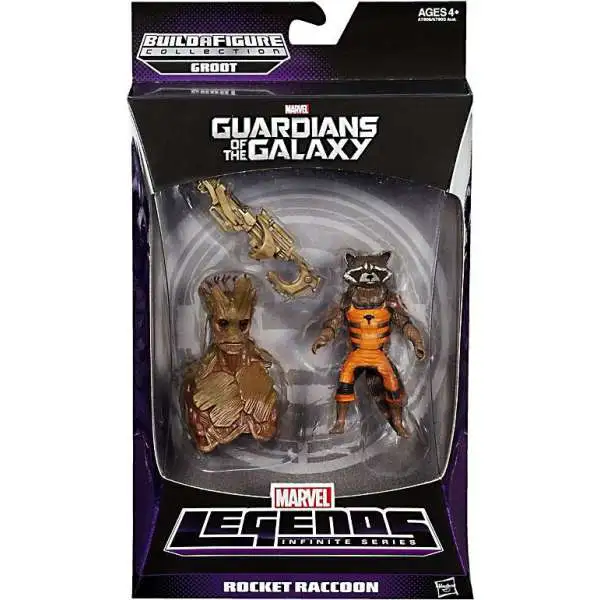 Guardians of the Galaxy Marvel Legends Groot Series Rocket Raccoon Action Figure