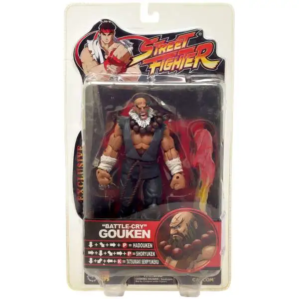 Street Fighter "Battle-Cry" Gouken Exclusive Action Figure [Damaged Package]