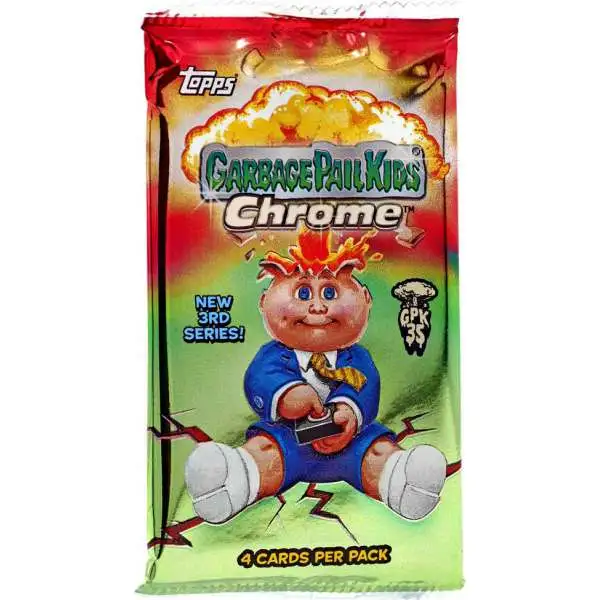 Garbage Pail Kids Topps 2020 Chrome New 3rd Series Trading Card Pack [4 Cards]