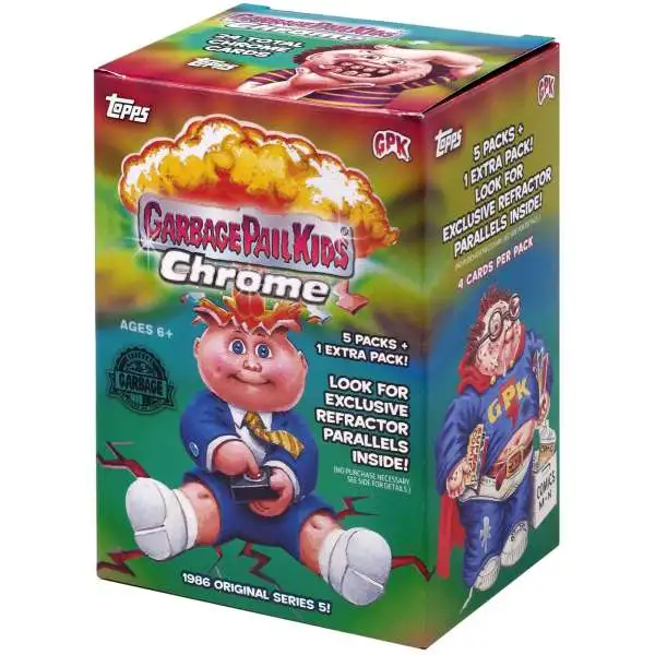 Garbage Pail Kids Topps 2022 Chrome Trading Card BLASTER Box [6 Packs]