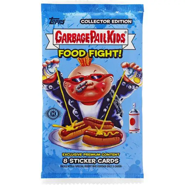 Garbage Pail Kids Topps 2021 Series 1 Food Fight Trading Card COLLECTOR HOBBY Pack [8 Sticker Cards]