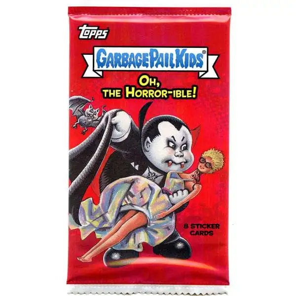 Garbage Pail Kids Topps 2018 Oh, The Horror-ible Trading Card Sticker Pack [8 Cards]