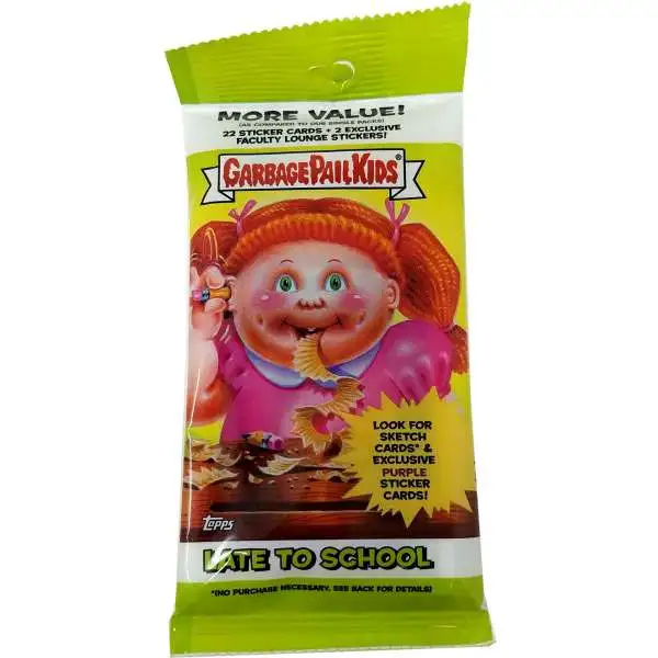 Garbage Pail Kids Topps 2020 Series 1 Late To School Trading Card Sticker VALUE Pack [22 Sticker Cards & 2 Faculty Lounge Stickers]