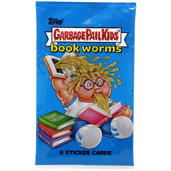 Garbage Pail Kids Topps 2022 Series 1 Book Worms Trading Card RETAIL Pack [8 Sticker Cards]