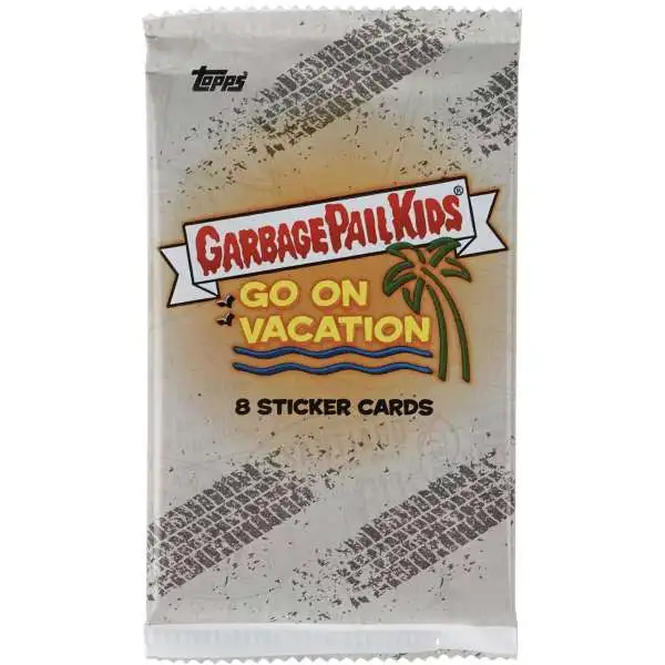 Garbage Pail Kids Topps 2021 Series 2 GPK Goes on Vacation Trading Card RETAIL Pack [8 Sticker Cards]