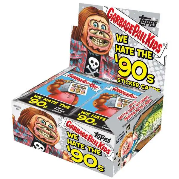 Garbage Pail Kids Topps 2019 We Hate the '90s Trading Card Sticker RETAIL Box [24 Packs]