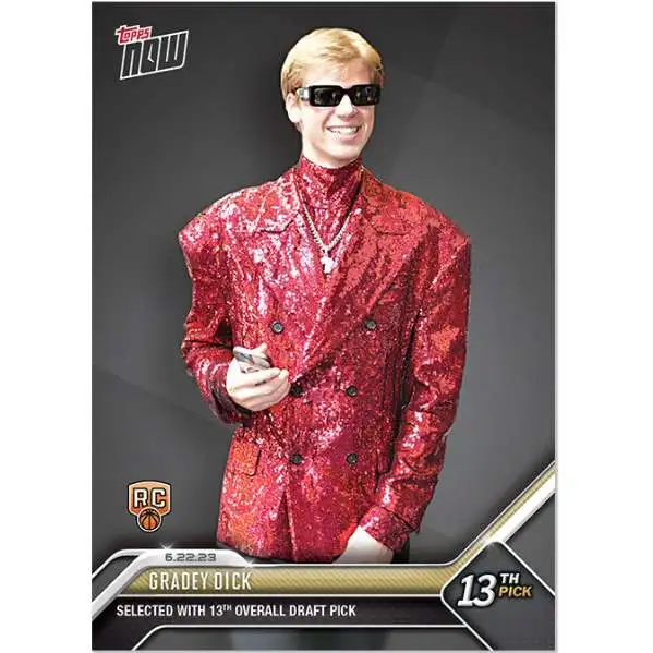 NBA Toronto Raptors 2023 NOW Basketball Gradey Dick D7 [Rookie Card]