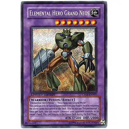 YuGiOh 2007 Collector Tin Secret Rare Elemental Hero Grand Neos CT04-EN001