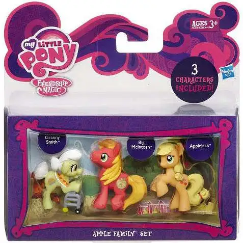 My Little Pony Friendship is Magic Character Collection Sets Apple Family Figure Set