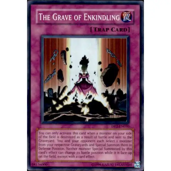 YuGiOh GX Trading Card Game Duelist Pack Chazz Super Rare The Grave of Enkindling DP2-EN030