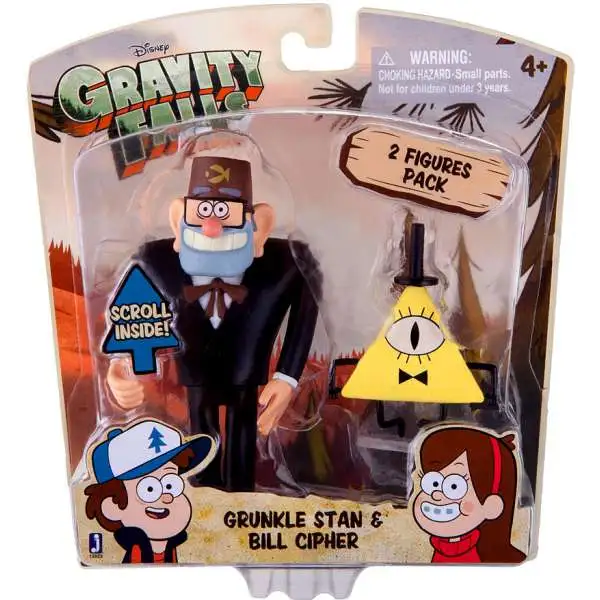 Disney Gravity Falls Grunkle Stan & Bill Cipher Action Figure 2-Pack