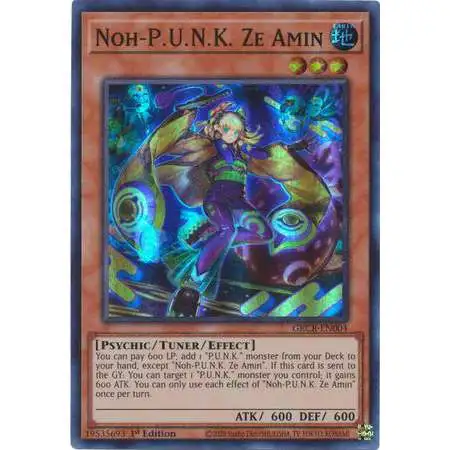YuGiOh The Grand Creators Super Rare Noh-P.U.N.K. Ze Amin GRCR-EN004