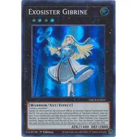 YuGiOh The Grand Creators Super Rare Exosister Gibrine GRCR-EN019
