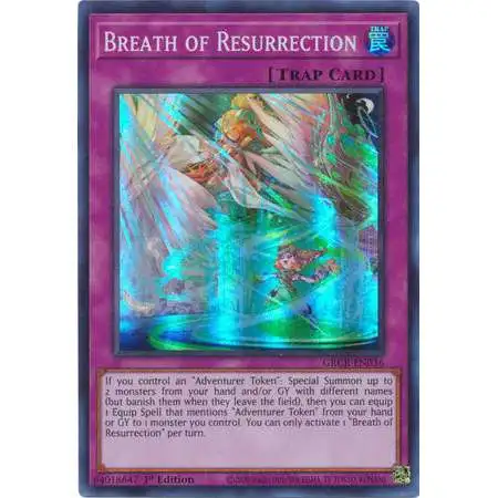 YuGiOh The Grand Creators Super Rare Breath of Resurrection GRCR-EN036