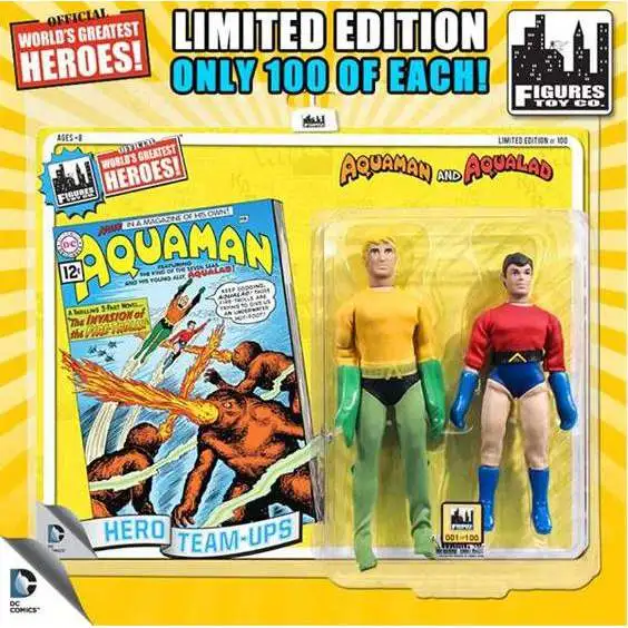 DC World's Greatest Super Heroes Retro Two-Pack Series 3 Aquaman & Aqualad Retro Action Figures