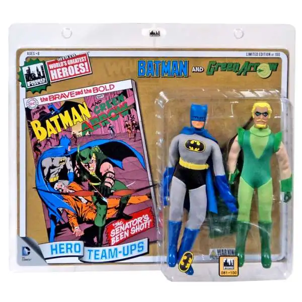 DC World's Greatest Super Heroes Retro Two-Pack Series 2 Batman & Green Arrow Retro Action Figures