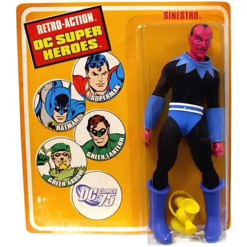 DC Green Lantern World's Greatest Super Heroes Retro Series 1 Sinestro Retro Action Figure