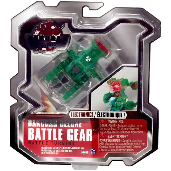 Bakugan Gundalian Invaders Deluxe Electronic Battle Gear Zephyroz Battle Turbine Accessory [Green]