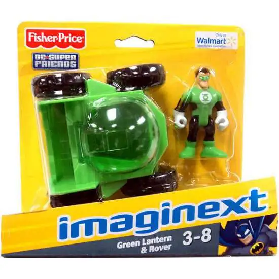 Fisher Price DC Super Friends Imaginext Green Lantern & Rover Exclusive 3-Inch Figure Set