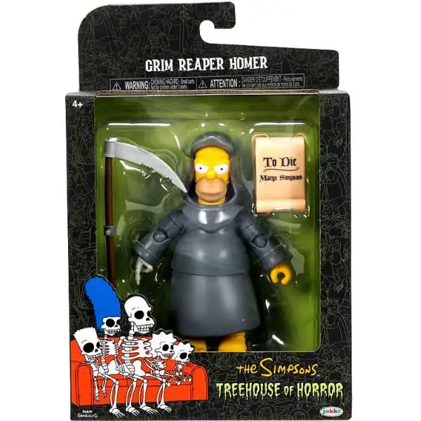 The Simpsons Treehouse of Horror Premium Grim Reaper Homer Action Figure