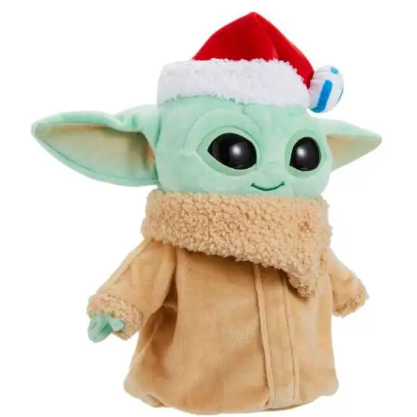 Star Wars The Mandalorian 2023 Holiday The Child 8-Inch Plush [Baby Yoda, Grogu, with Santa Hat]