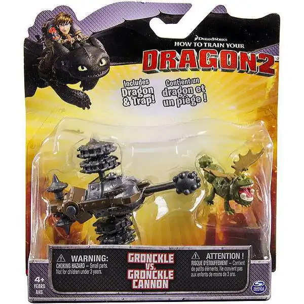 How to Train Your Dragon 2 Gronckle vs. Gronckle Cannon Action Figure 2-Pack