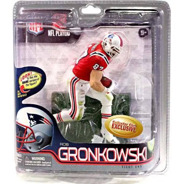 McFarlane Toys NFL New England Patriots Sports Picks Football Collectors Club Rob Gronkowski Exclusive Action Figure [Retro Red Jersey]