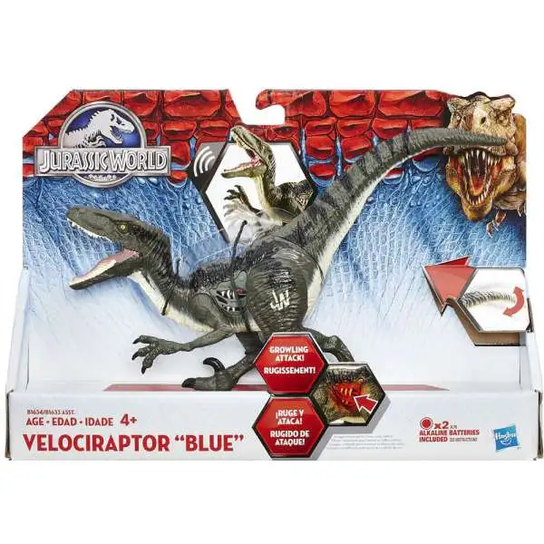 Jurassic World Growler Velociraptor Blue Action Figure