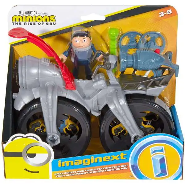 Fisher Price Despicable Me Minions: Rise of Gru Imaginext Gru's Rocket Bike Playset